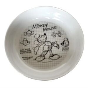 NWT DISNEY Mickey Mouse Sketch Style Wide Big White Pasta Salad Serving Bowl